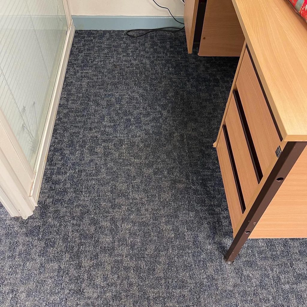 Stain removal complete on school carpets.