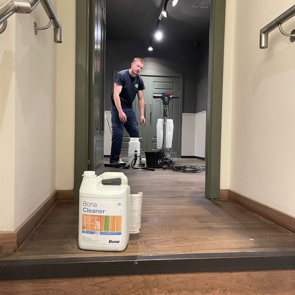 Commercial clean of wooden floor in Bristol restaurant 2 IMG 20241018 WA0016