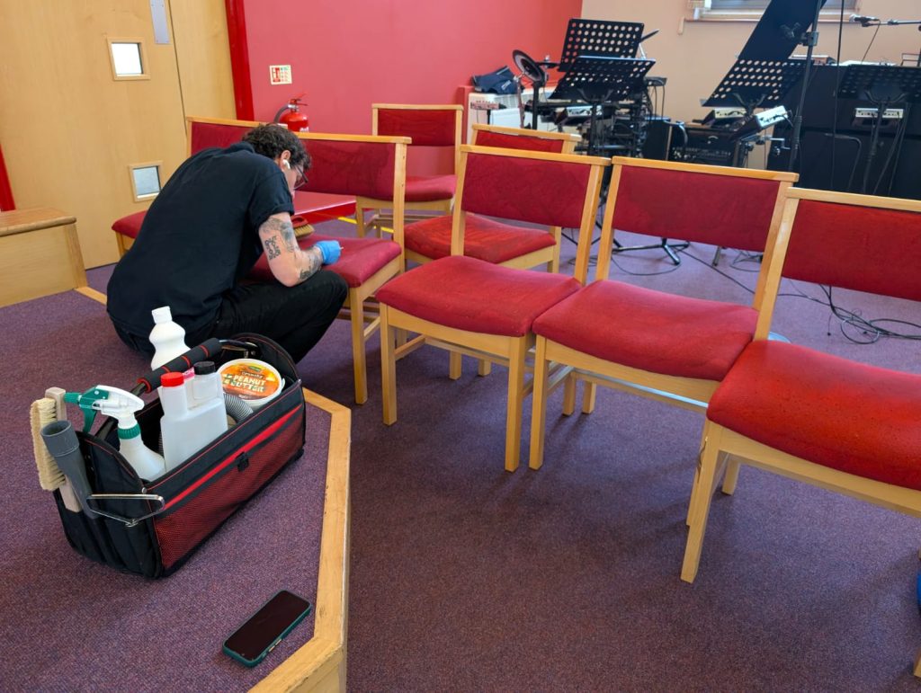 Successful team clean on commercial clean in Bristol Church 2 Commercial Upholstery Cleaning in Bristol