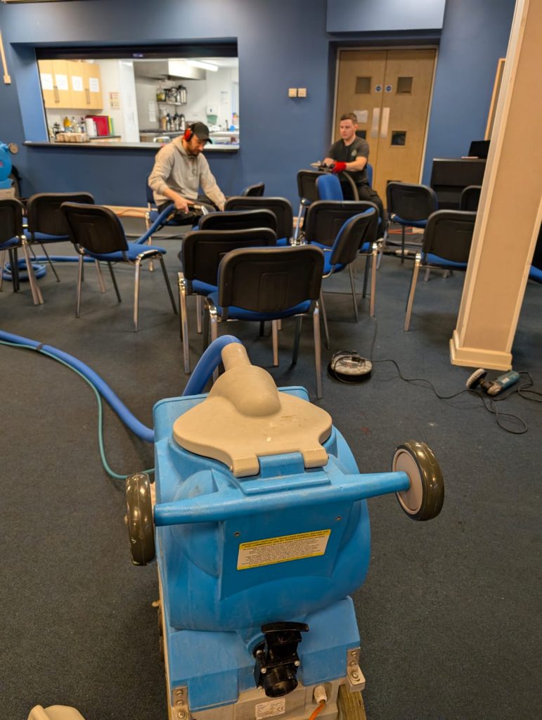 Successful team clean on commercial clean in Bristol Church 14 Green Man Upholstery Cleaning