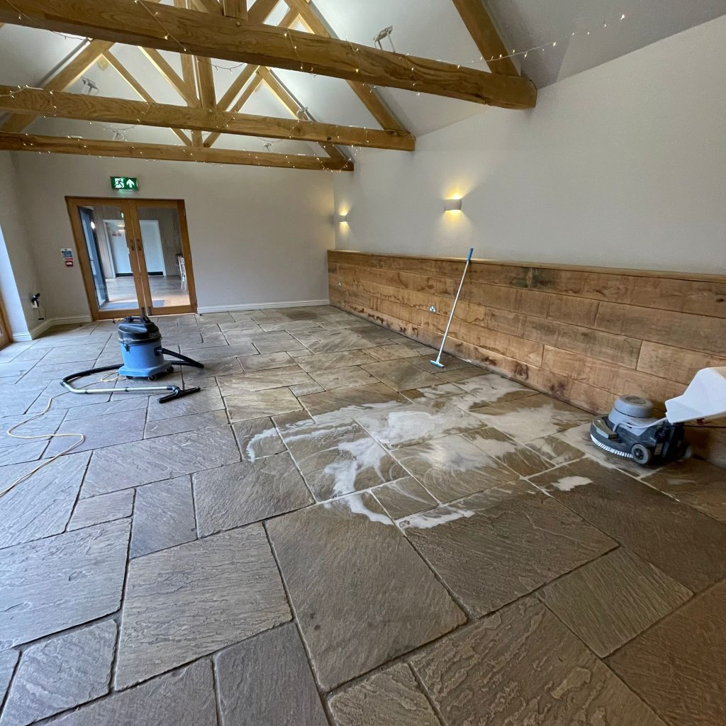 Beautiful results on flagstone flooring in Cheltenham venue 8 IMG 20250211 WA0011