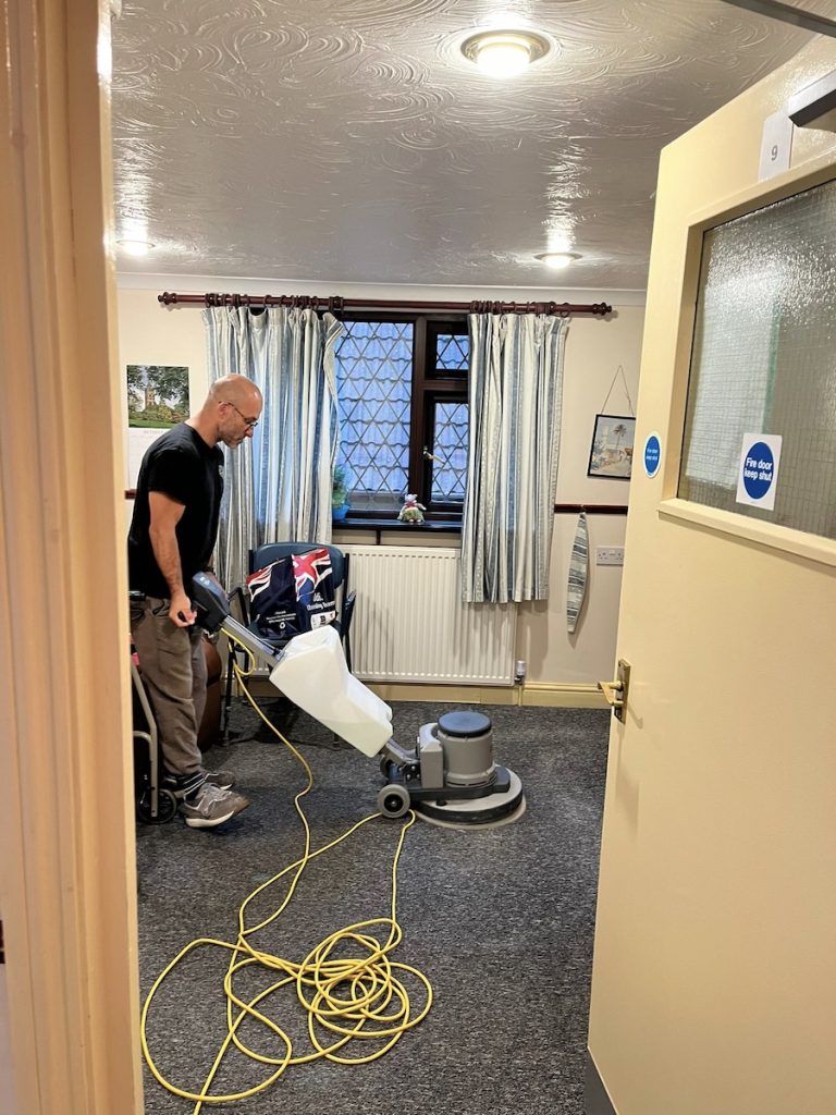 Successful carpet clean in Bristol care home 4 Care home carpet cleaning