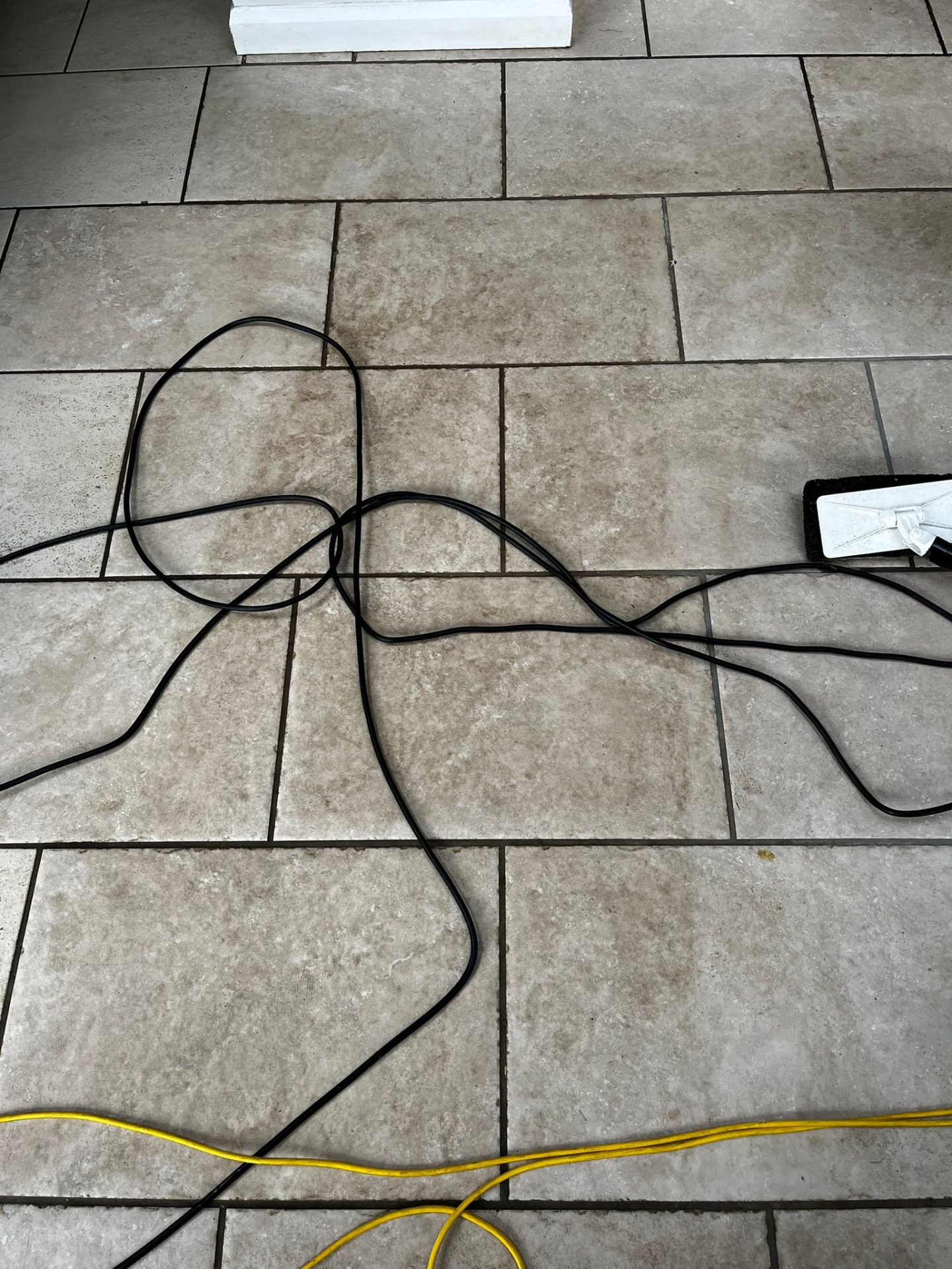 Impressive results on hard floor cleaning in Abergavenny 1 Hard Floor cleaning of ceramic tiles in Abergavenny