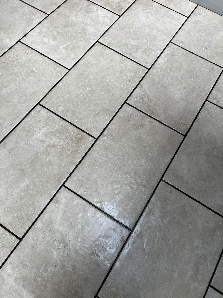 Impressive results on hard floor cleaning in Abergavenny 10 Ceramic tile & grout cleaning in Wales