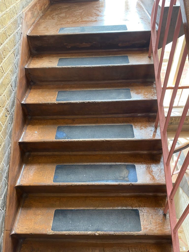 Amazing results on clean of commercial concrete flooring in Bristol 8 Professional Concrete Cleaning