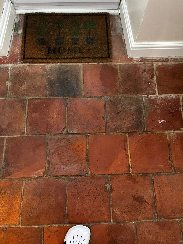 Rejuvenated Quarry Stone Floor in Frome 2 Good before image 1